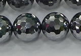 CTZ624 15.5 inches 12mm faceted round terahertz beads wholesale