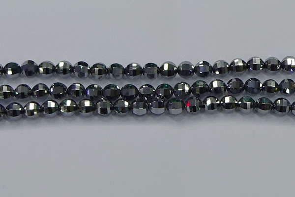 CTZ642 15.5 inches 8mm faceted round terahertz beads wholesale