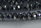 CTZ644 15.5 inches 4*6mm faceted rondelle terahertz beads wholesale