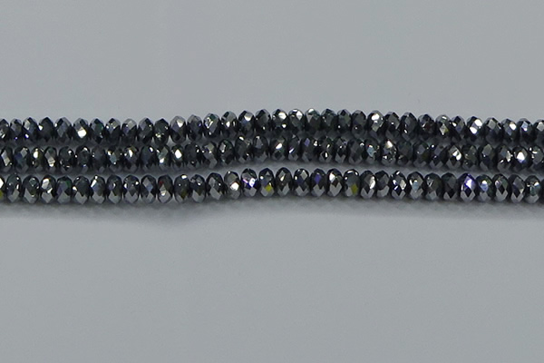 CTZ644 15.5 inches 4*6mm faceted rondelle terahertz beads wholesale