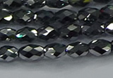 CTZ646 15.5 inches 5*8mm faceted rice terahertz beads wholesale