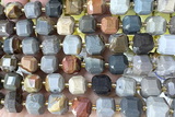 CUBE235 15 inches 10mm faceted cube jasper beads wholesale