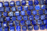 CUBE256 15 inches 10mm faceted cube lapis lazuli beads wholesale