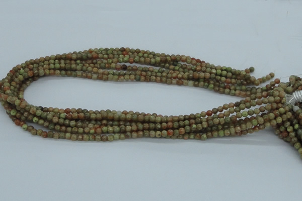 CUG01 15.5 inches 4mm round unakite gemstone beads wholesale