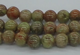 CUG02 15.5 inches 8mm round unakite gemstone beads wholesale