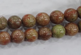 CUG103 15.5 inches 10mm round Chinese unakite beads wholesale