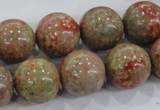 CUG106 15.5 inches 16mm round Chinese unakite beads wholesale