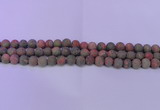 CUG180 15.5 inches 4mm round matte unakite gemstone beads