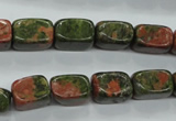 CUG67 15.5 inches 8*12mm nuggets unakite gemstone beads wholesale