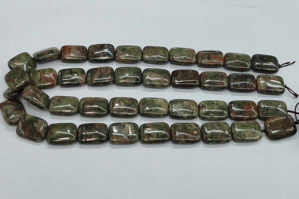 CUJ05 15.5 inches 15*20mm rectangle autumn jasper gemstone beads