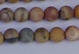 CVJ12 15.5 inches 8mm round matte venus jasper beads wholesale