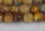 CVJ23 15.5 inches 8mm faceted round venus jasper beads wholesale