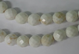 CWB301 15.5 inches 6mm faceted round howlite turquoise beads