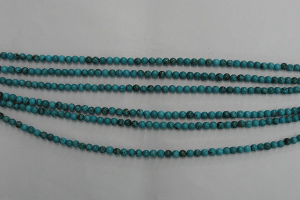 CWB551 15.5 inches 3mm round howlite turquoise beads wholesale