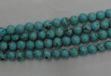 CWB554 15.5 inches 5mm round howlite turquoise beads wholesale