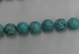 CWB556 15.5 inches 8mm round howlite turquoise beads wholesale