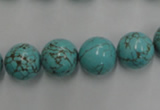 CWB558 15.5 inches 12mm round howlite turquoise beads wholesale