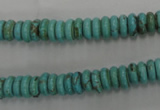 CWB684 15.5 inches 3*8mm rondelle howlite turquoise beads wholesale