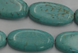 CWB737 15.5 inches 15*30mm oval howlite turquoise beads wholesale