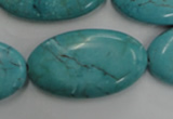 CWB738 15.5 inches 20*36mm oval howlite turquoise beads wholesale