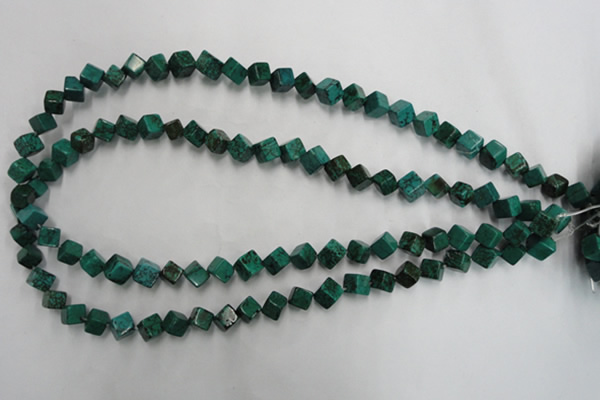 CWB760 15.5 inches 6*6mm cube howlite turquoise beads wholesale