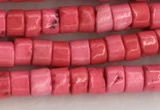 CWB823 15.5 inches 2*4mm tyre howlite turquoise beads wholesale