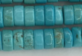 CWB840 15.5 inches 3*6mm tyre howlite turquoise beads wholesale