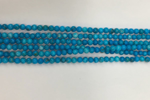 CWB856 15.5 inches 3mm round howlite turquoise beads wholesale