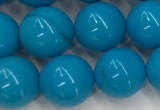 CWB859 15.5 inches 8mm round howlite turquoise beads wholesale