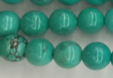 CWB864 15.5 inches 6mm round howlite turquoise beads wholesale