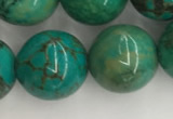 CWB873 15.5 inches 12mm round howlite turquoise beads wholesale