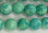 CWB876 15.5 inches 6mm round howlite turquoise beads wholesale