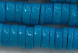 CWB907 15.5 inches 3*8mm tyre howlite turquoise beads wholesale