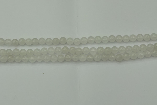 CWH51 15.5 inches 6mm round white jade beads wholesale