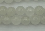 CWH52 15.5 inches 8mm round white jade beads wholesale