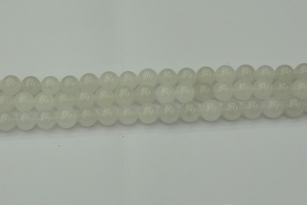 CWH53 15.5 inches 10mm round white jade beads wholesale