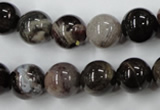 CWJ204 15.5 inches 12mm round wood jasper gemstone beads wholesale