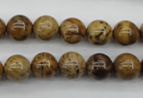 CWJ253 15.5 inches 10mm round wood jasper gemstone beads wholesale