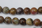 CWJ272 15.5 inches 8mm round wood jasper gemstone beads wholesale