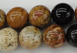 CWJ284 15.5 inches 16mm round wood jasper gemstone beads wholesale