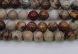 CWJ400 15.5 inches 4mm round wood jasper gemstone beads wholesale