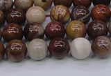 CWJ402 15.5 inches 8mm round wood jasper gemstone beads wholesale