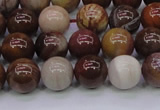 CWJ403 15.5 inches 10mm round wood jasper gemstone beads wholesale