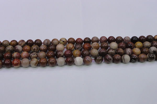 CWJ403 15.5 inches 10mm round wood jasper gemstone beads wholesale