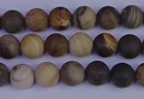 CWJ411 15.5 inches 6mm round matte wood jasper beads wholesale