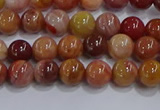 CWJ461 15.5 inches 6mm round rainbow wood jasper beads