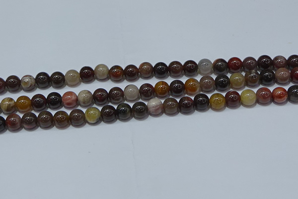 CWJ502 15.5 inches 8mm round Xinjiang wood jasper beads wholesale