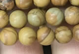 CWJ511 15.5 inches 6mm round wooden jasper beads wholesale