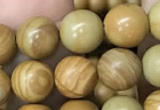 CWJ512 15.5 inches 8mm round wooden jasper beads wholesale