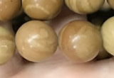 CWJ514 15.5 inches 12mm round wooden jasper beads wholesale